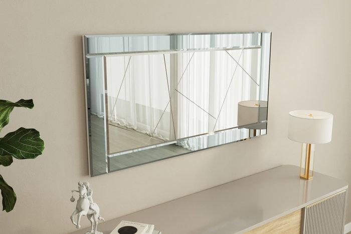 Hanah Home Espejo Fume y Blanco 60x120 cm. Diseño elegante y moderno para tu hogar.